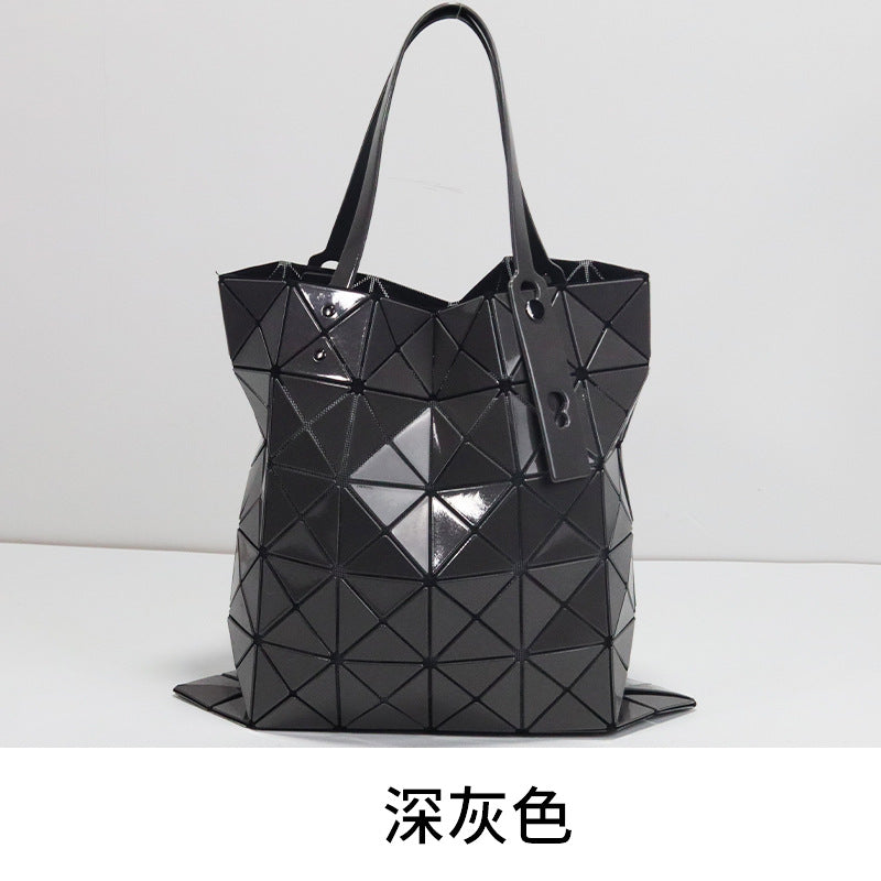 Wholesale diamond pattern tote bag large capacity commuter shoulder bag